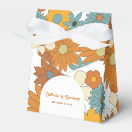 カラフルレトロの花60's 70's Arch 結婚's フェイバーボックス