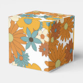 カラフルレトロの花60's 70's Arch 結婚's フェイバーボックス (裏面サイド)