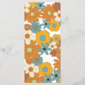 カラフルレトロの花60's 70's Arch 結婚's メニュー (裏面)