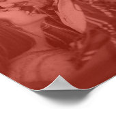 カラフルレトロアポップ・アートのートの結婚フォトグカスタムリッド ポスター (角)