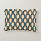 カラフルレトロアーチレインボーパターン アクセントクッション (裏面)