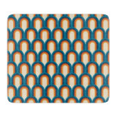 カラフルレトロアーチレインボーパターン カッティングボード (正面)