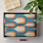 カラフルレトロアーチレインボーパターン 薄葉紙 (ギフト)