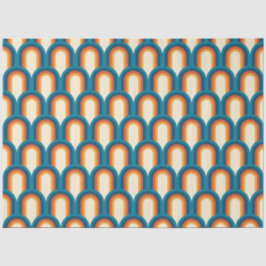 カラフルレトロアーチレインボーパターン 薄葉紙