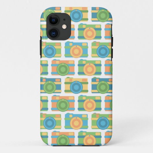 「カラフルレトロカメラ」 iPhone 5/5Sケース Case-Mate iPhoneケース (裏面)