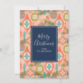 カラフルレトロクリスマスオーナメント シーズンカード (正面)