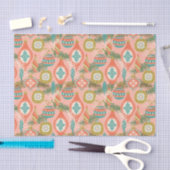 カラフルレトロクリスマスオーナメント 薄葉紙 (クラフト)