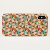 カラフルレトログランジ正方形パターン Case-Mate iPhoneケース (裏面(横))