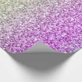 カラフルレトログリッターパターン ラッピングペーパー (角)