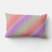 カラフルレトログリッターパターン ランバークッション (裏面)