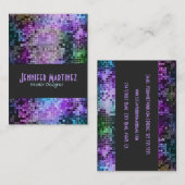 カラフルレトログリッター 名刺 (正面/裏面)