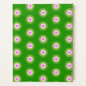 カラフルレトロコーチのキャンパーとおもしろいのモダン花 プランナー手帳 (裏面)