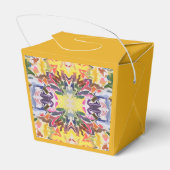 カラフルレトロサイケデリック万華鏡のように千変万化するパターン抽象芸術 フェイバーボックス (裏面サイド)