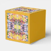 カラフルレトロサイケデリック万華鏡のように千変万化するパターン抽象芸術 フェイバーボックス (裏面サイド)