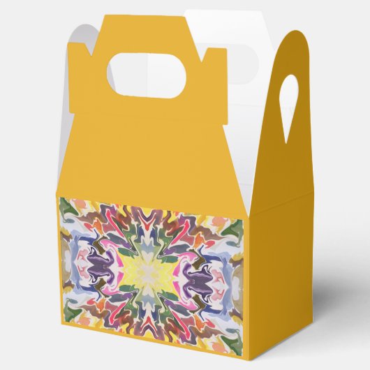 カラフルレトロサイケデリック万華鏡のように千変万化するパターン抽象芸術 フェイバーボックス (オープン)