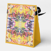 カラフルレトロサイケデリック万華鏡のように千変万化するパターン抽象芸術 フェイバーボックス (裏面サイド)