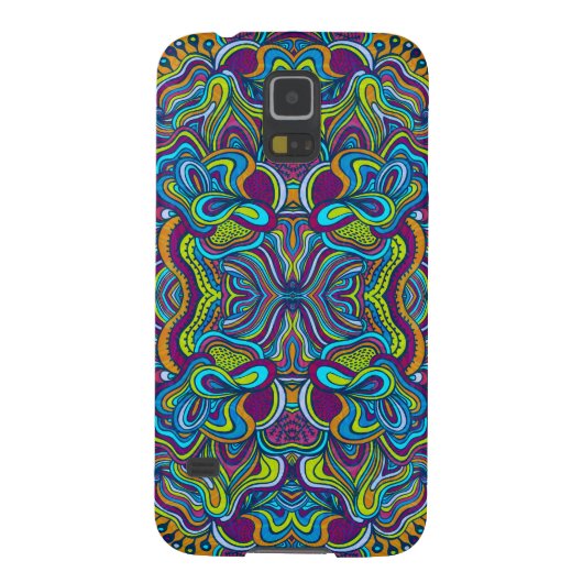 カラフルレトロサイケデリック抽象芸術渦 Case-Mate SAMSUNG GALAXYケース (裏面)