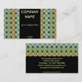 カラフルレトロサークル名刺 名刺 (正面/裏面)