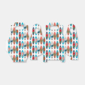 カラフルレトロサーフボードパターン フェイバーボックス (折り畳みなし)