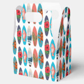 カラフルレトロサーフボードパターン フェイバーボックス (オープン)