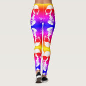 カラフルレトロスカル装飾レギンス レギンス (裏面)