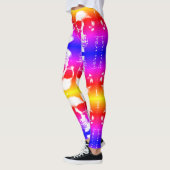 カラフルレトロスカル装飾レギンス レギンス (左)