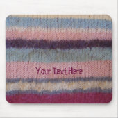 カラフルレトロスタイル編ストライプおもしろい マウスパッド (正面)