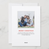 カラフルレトロスタンプスタイルトナカイ シーズンカード (裏面)