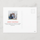 カラフルレトロスタンプスタイルトナカイ シーズンポストカード (裏面)