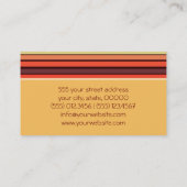 カラフルレトロストライプパターン 名刺 (裏面)