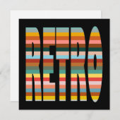 カラフルレトロストライプ語 シーズンカード (正面/裏面)