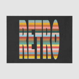 カラフルレトロストライプ語 薄葉紙