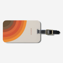 カラフルレトロストライプ70s 80sゴールデンブラウンオレンジ