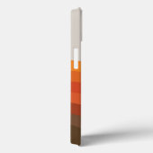 カラフルレトロストライプ70s 80sゴールデンブラウンオレンジ Case-Mate iPhoneケース (裏面 / 右)