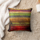 カラフルレトロストライプ クッション (ブランケット)