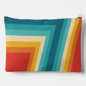 カラフルレトロストライプ- 70秒、80秒デザイン アクセサリーポーチ (裏面)