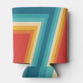 カラフルレトロストライプ- 70秒、80秒デザイン 缶クーラー (裏面)