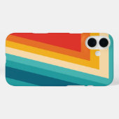 カラフルレトロストライプ- 70、80 Case-Mate iPhoneケース (裏面 (横))