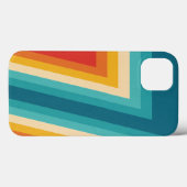 カラフルレトロストライプ- 70s 80sデザイン Case-Mate iPhoneケース (裏面 (横))