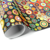 カラフルレトロスポット+アイディア ラッピングペーパー (ロールコーナー)