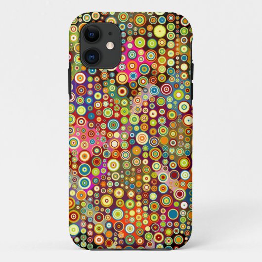カラフルレトロスポット+アイディア Case-Mate iPhoneケース (裏面)