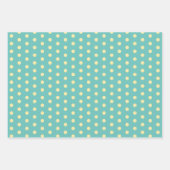 カラフルレトロパステル水玉模様パターイースター ラッピングペーパーシート (正面)