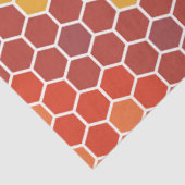 カラフルレトロフローラモザイク六角形パターン 薄葉紙 (詳細)