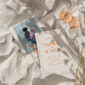 カラフルレトロブライトおもしろいヴィンテージキュイ結婚ズ 招待状