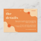 カラフルレトロブライト&はっきりしたズ結婚詳細 エンクロージャーカード (正面)