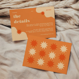 カラフルレトロブライト&はっきりしたズ結婚詳細 エンクロージャーカード