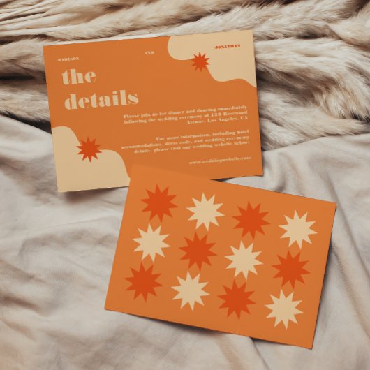 カラフルレトロブライト&はっきりしたズ結婚詳細 エンクロージャーカード