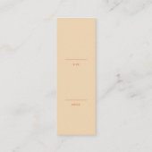 カラフルレトロブランぶら下がったド製品のラベル スキニー名刺 (裏面)