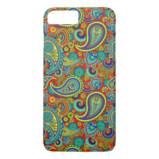 カラフルレトロペイズリー Case-Mate iPhoneケース (裏面)