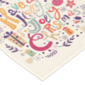 カラフルレトロホリすてきス文字デザイン テーブルクロス (アングル)